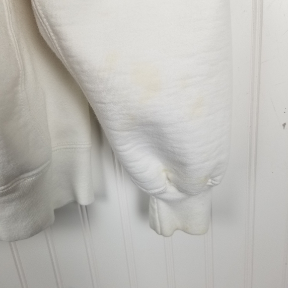 Vintage Russell Pro Cotton USA Crew Neck Sweatshirt Pull Over Adult Large Stains - Picture 7 of 9